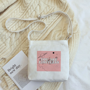 包包女斜挎小包2018新款文艺女生单肩包可爱百搭日韩帆布斜跨小包