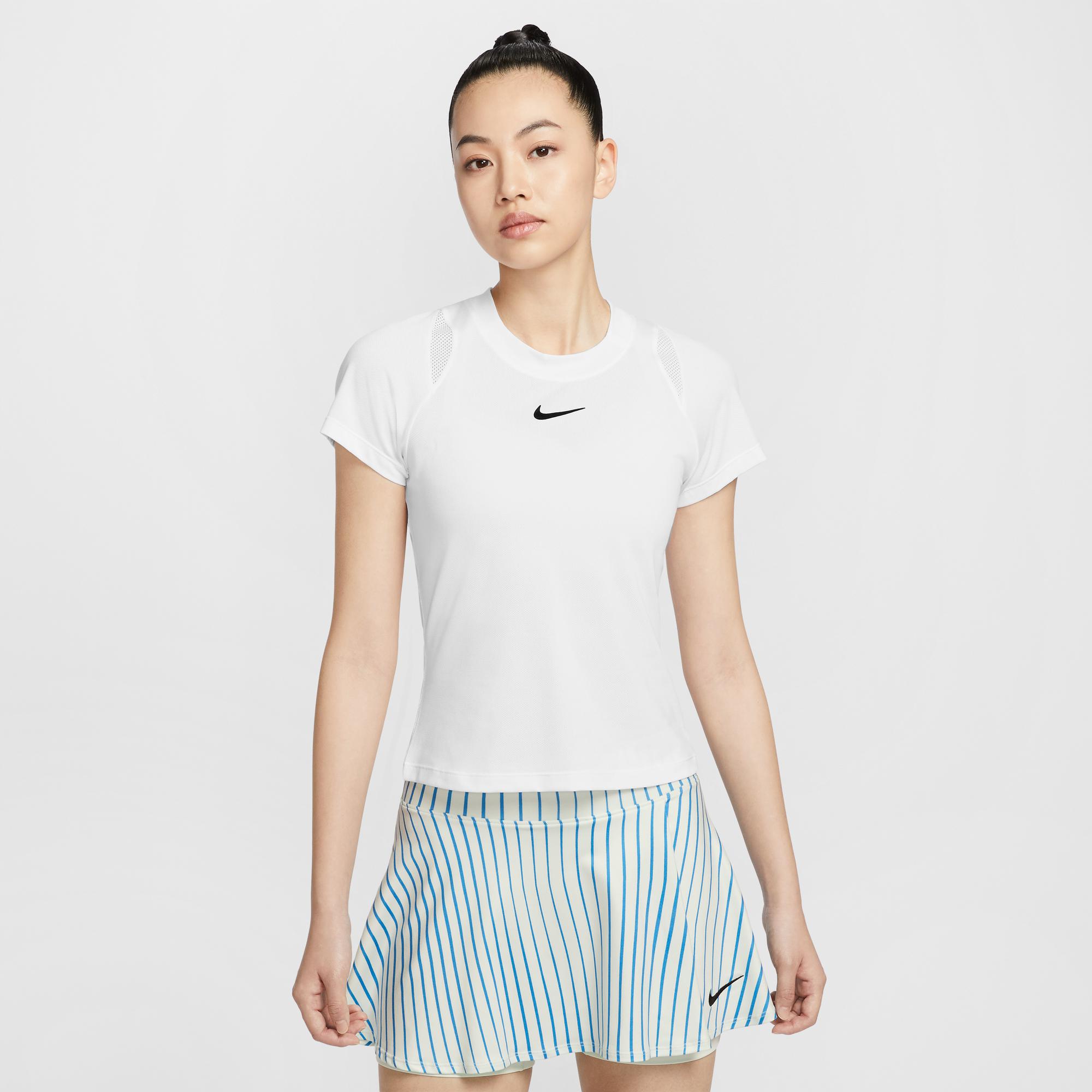 【活动价】Nike耐克官方DRI-FIT女速干短袖网球上衣透气运动拼接网眼FV0262