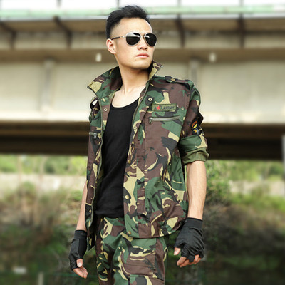 户外军迷学生军训服特种兵作训衣服军装<军用>迷彩服套装男女夏季