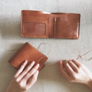 匠音手工短款钱包