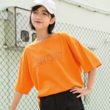 尔给字母印花T恤短袖女2018夏季新款韩版学生宽松chic韩风上衣图片