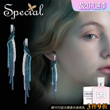 Special欧美S925银针Party耳环耳钉无耳洞耳夹衬肤显脸瘦缪斯舞会