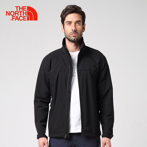 TheNorthFace北面春秋抓绒防风防泼水户外训练男软壳夹克|2VEI