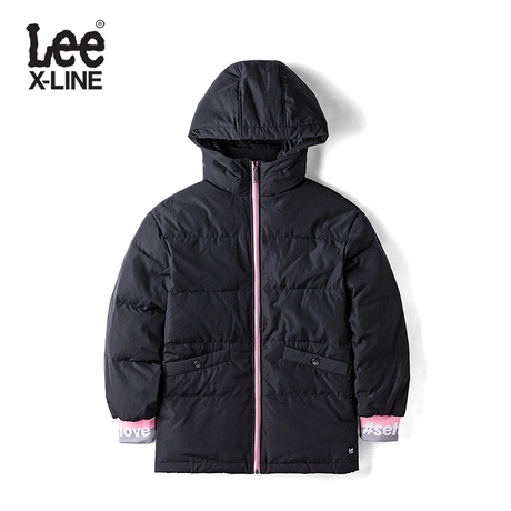 Lee女款 2018年秋季X-LINE黑色羽绒服L345673GVK11商品大图