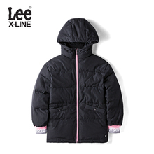 Lee女款 2018年秋季X-LINE黑色羽绒服L345673GVK11图片