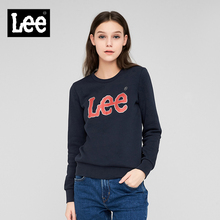 Lee女款 2018年秋季主线系列藏青色圆领长袖卫衣L317761RE8FL图片