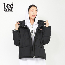 Lee女款 2018秋季X-LINE黑色印花夹棉服外套L345792SDK11图片