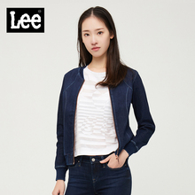 Lee女装 2018春夏新品优形丹宁简洁深蓝色长袖薄外套L303413AX7BV图片