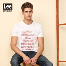 T恤L296222LQK14 时尚 2017秋冬新品 印花圆领短袖 商场同款 LEE男装
