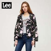 Lee女装2018春夏新品迷彩黑色长袖薄外套L302862ZRK11图片