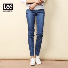 Lee女装 17秋冬商场同款优形丹宁高腰修身窄脚牛仔裤LWS4331XD6WL图片
