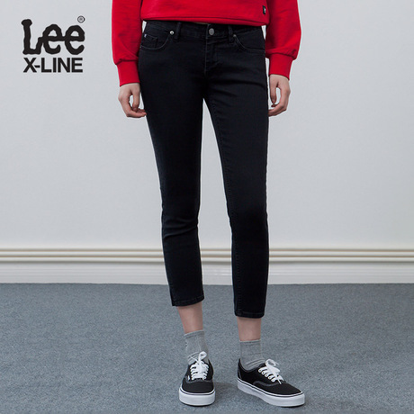 Lee女装 X-line时尚微弹修身七分牛仔裤LWZ3293PW8LN商品大图