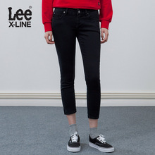 Lee女装 X-line时尚微弹修身七分牛仔裤LWZ3293PW8LN图片