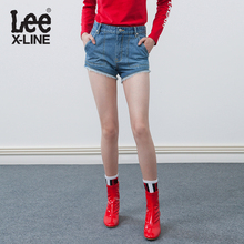 Lee女装2018夏季新品X-LINE浅蓝色短裤L163263HH8QU图片