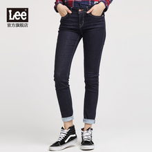 Lee女装 2017秋冬新品商场同款中腰窄脚贴身牛仔裤L124001XP6ZP图片