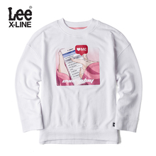 Lee女款 2018年秋季X-LINE印花白色长袖卫衣L345883QAK14图片