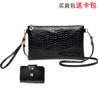 鳄鱼纹小包单肩包斜挎包女士包包手零钱机包新款韩版秋冬迷你女包