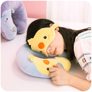 默默爱卡通萌萌可爱U型枕