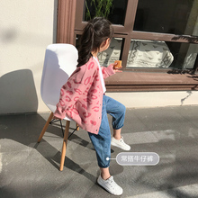 2019新款 毛衣儿童装 中大童洋气上衣韩版 针织毛衣外套春装 女童开衫