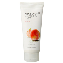 特价 face shop水蜜桃洗面奶170ML补水嫩白收毛孔 韩国the 促销