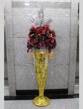 客厅售楼部样板房欧式现代装 落地大花瓶仿真插花艺套装 酒店 饰摆件