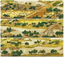 清明上河图 源文件 超清晰彩色十字绣重绘图纸 6米