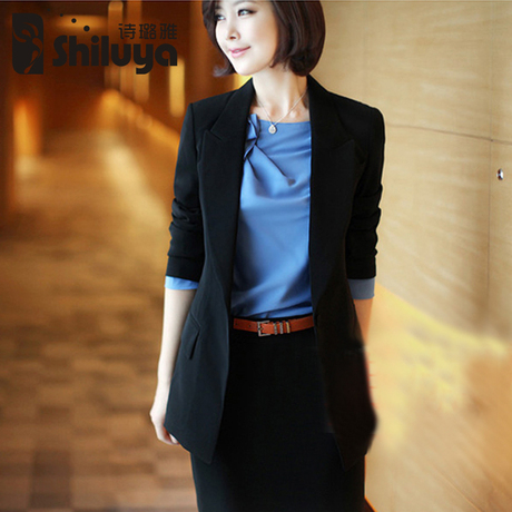 职业装女装套裙 秋装新款西装 女士正装长袖气质OL西服套装工作商品大图