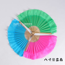 云南花鼓灯红扇 舞蹈 荣昌扇 舞蹈扇八寸吊绸扇胶州秧歌双面扇子