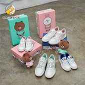 韩国代购 LineFriends & Reebok 联名限量款布朗可妮 板鞋休闲鞋