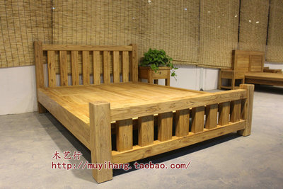 韩式板木床