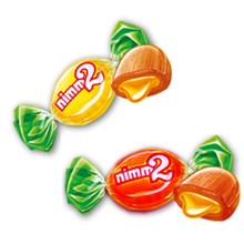 德国进口 nimm2 二宝多种维C水果夹心硬糖4颗散装 现货