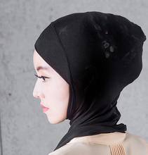 穆斯林纱巾莫代尔打底帽网纱头套回族方便套头帽muslim