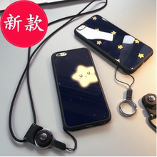 带挂绳挂脖子外壳潮女款 P苹果6plus手机壳照相机式iphone6s个性