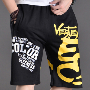 夏季男宽松七分裤大码卫裤薄款短裤肥佬裤加肥加大码休闲中裤