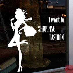 女装服装包包鞋子店铺装饰布置橱窗玻璃贴纸墙贴窗花即时贴