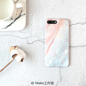 珊瑚大理石纹iPhone8/6S手机壳