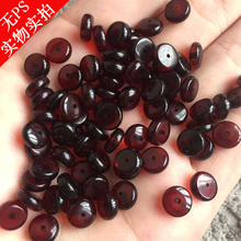 天然血珀隔片隔珠算盘珠配珠垫片星月菩提手链项链水晶饰品配件