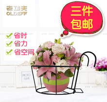 绿萝栏杆悬挂花架阳台护栏窗台挂式吊篮小花盆架子办公屏风花架