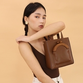 contourlines【胡桃夹子】牛皮木胶子复古包 女单肩包斜挎包新品