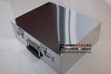 不锈钢密码 新款 箱手提现金箱档案箱收纳箱放章盒大号银行专用箱