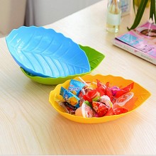 叶子形零食干果盘凉菜碟子 厨房用品 创意树叶水果盘