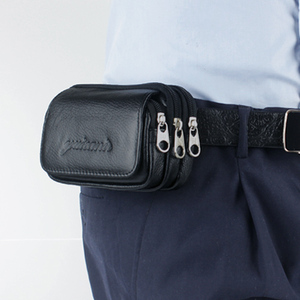 特价3层小腰包多功能男士手机钥匙驾证烟钱小挂包户外迷你穿皮带