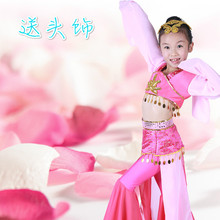 女童水袖 服装 六一古典舞演出 2016少儿童新品 舞蹈惊鸿舞幼儿独群舞