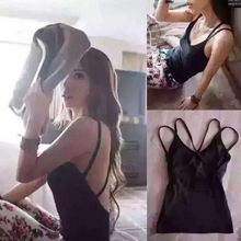 防走光美背内衣夏季性感裹胸 打底抹胸带胸垫外穿吊带背心女中长款