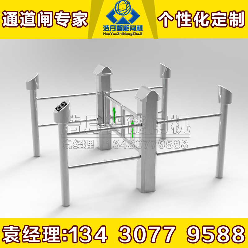 超市自动感应门门禁摆闸护栏圆柱摆闸超市詹柱摆闸圆柱摆闸