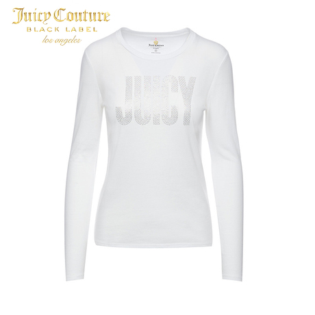Juicy Couture橘滋舒适修身长袖圆领T恤商品大图