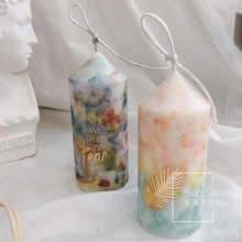 手工diy香薰蜡烛水彩蜡烛watercandle酒精颜料制作原材料自制