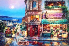 源文件梦幻小镇14 超清晰彩色十字绣重绘图纸