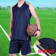 短裤 吸汗透气跑步服篮球服 训练速干健身服夏季薄款 男无袖 运动套装