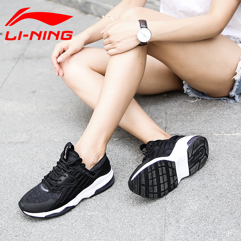 Li Ning Sports Shoes Women's Running Shoes 2019 Autumn Genuine Casual Shoes New Women's Shoes Full Length Air Cushion Durable Shoes